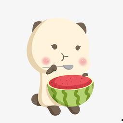 吃瓜熊卡通头像